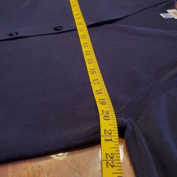 Talbots Dark Navy Cardigan Sweater in Size S - Picture 4 of 10